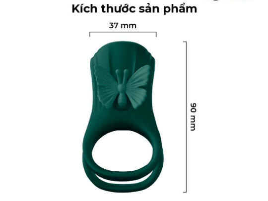 Shop bán Vòng rung đôi Butterfly Ring hình cánh bướm tăng khoái cảm Version 1 giá sỉ